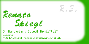 renato spiegl business card